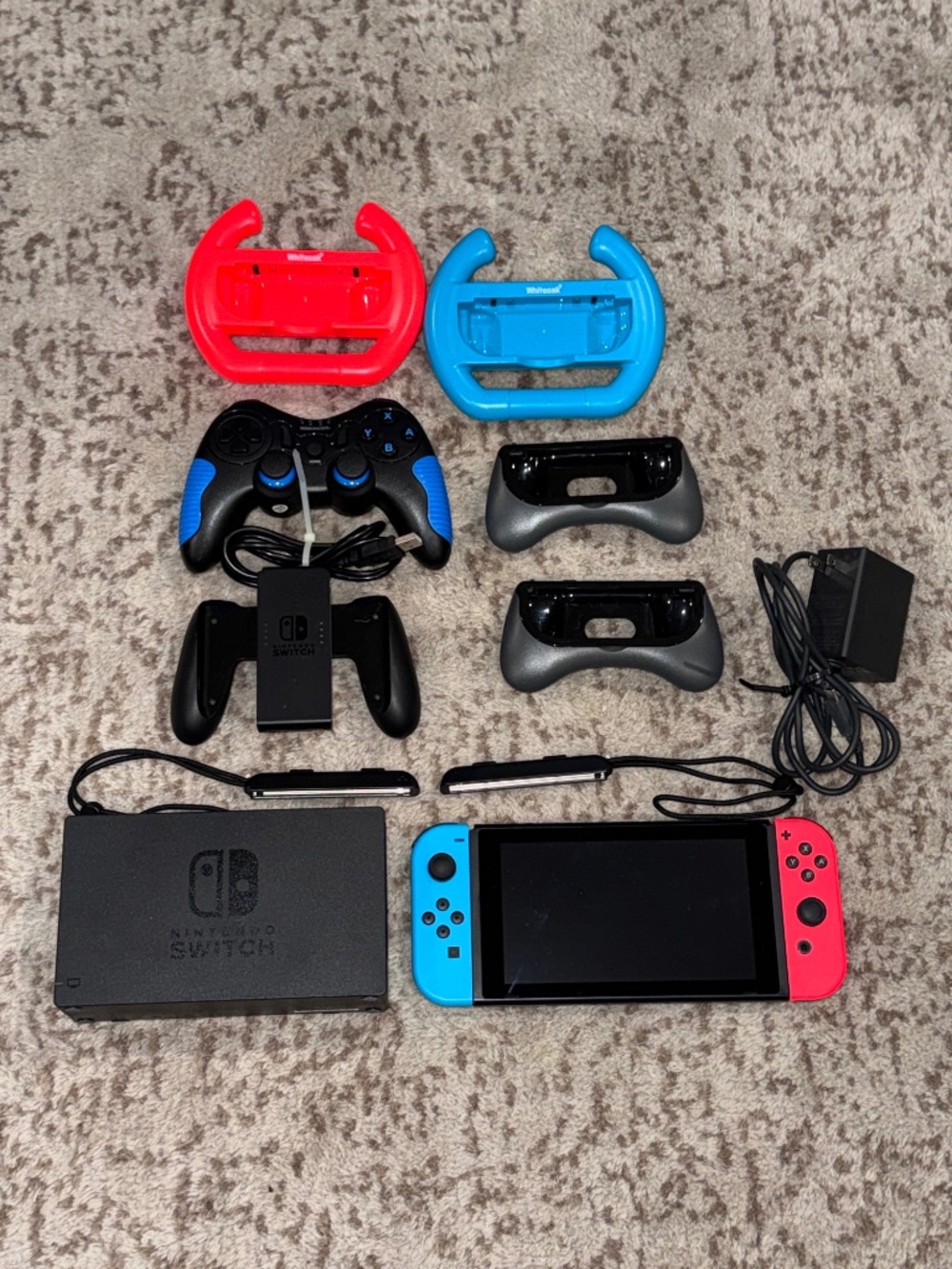 Nintendo Switch Console Bundle Neon Blue/Red